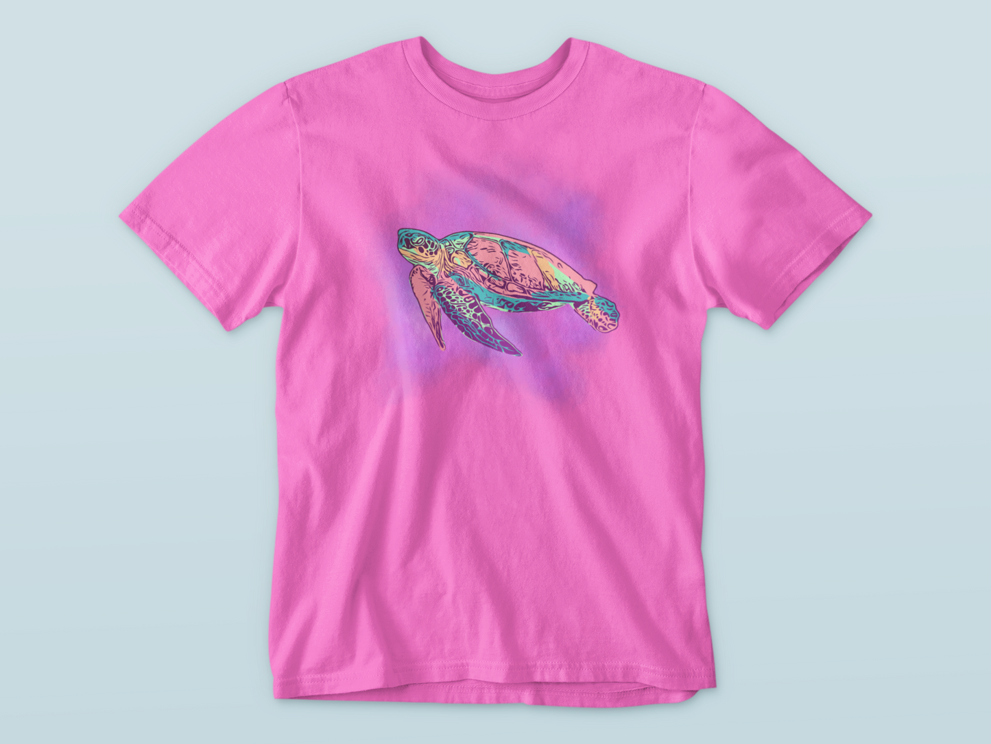 Neon Turtle Friend