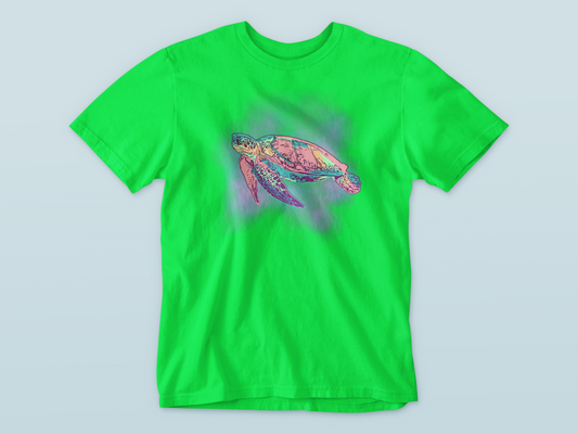 Neon Turtle Friend
