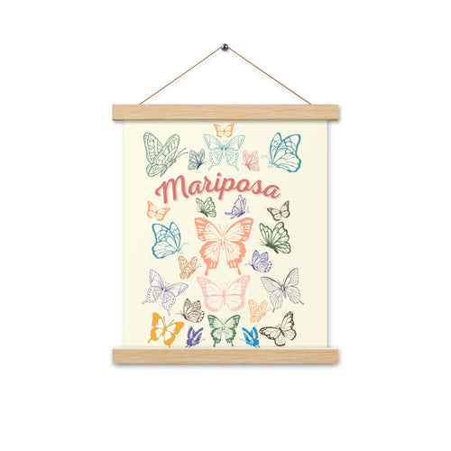 Mariposa Wooden Hanger Poster